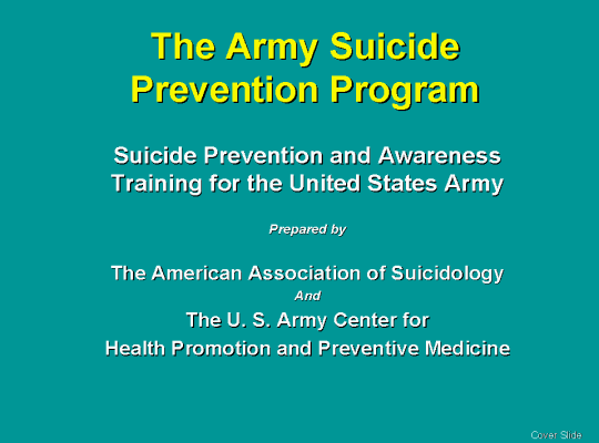 The Army Suicide Prevention Program